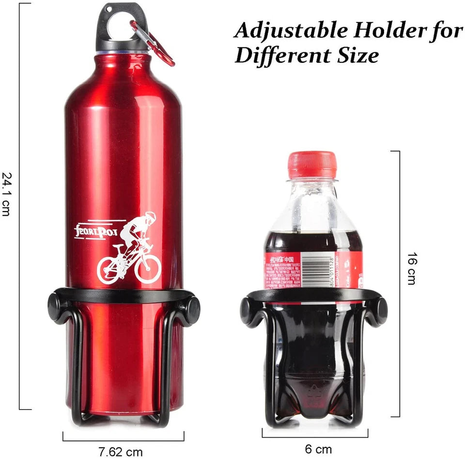 Bicycle Bottle Holder | Aluminum Drink Rack | Mountain Bike and Road Cycling | Water Bottle Cage |