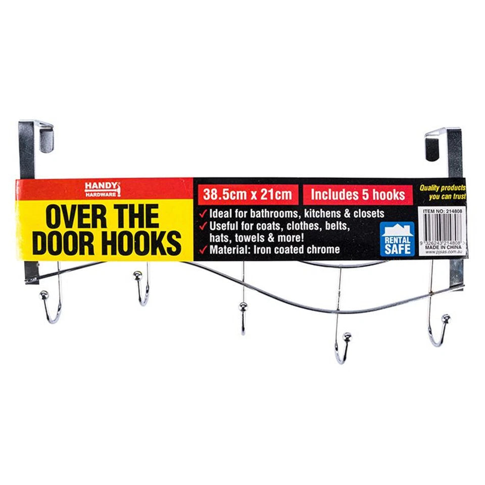Over Door Metal Hanger Storage Holder