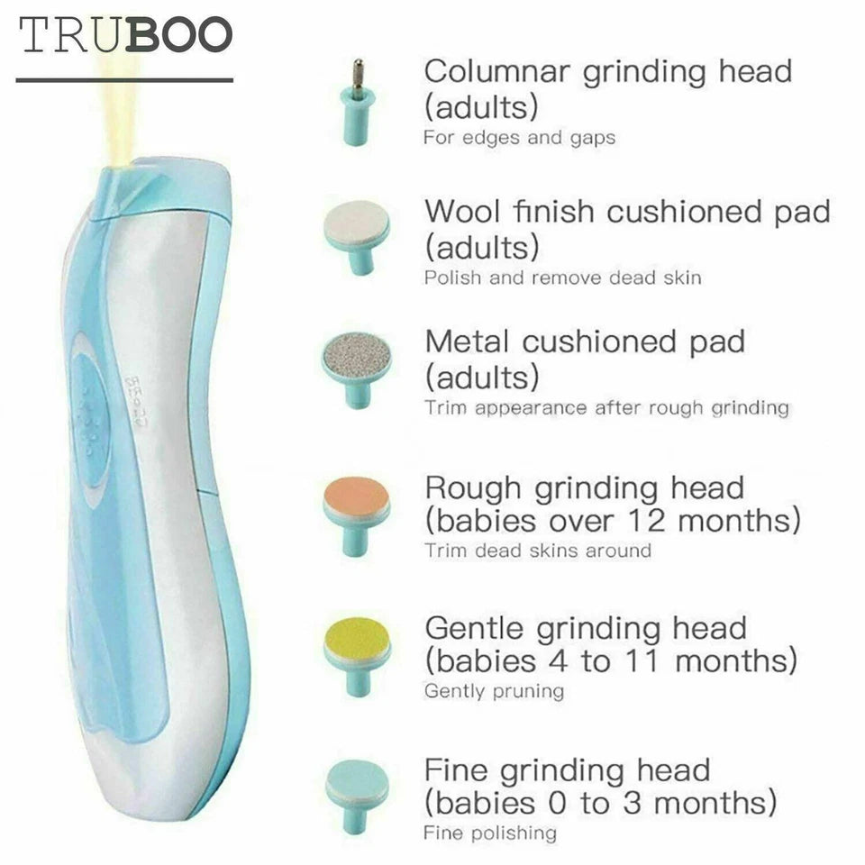 Electric Baby Infant Newborn Nail Trimmer File (Pink) | Safe Grinder Clipper Tools Set | Compact and Lightweight | One Button Activation (Copy)