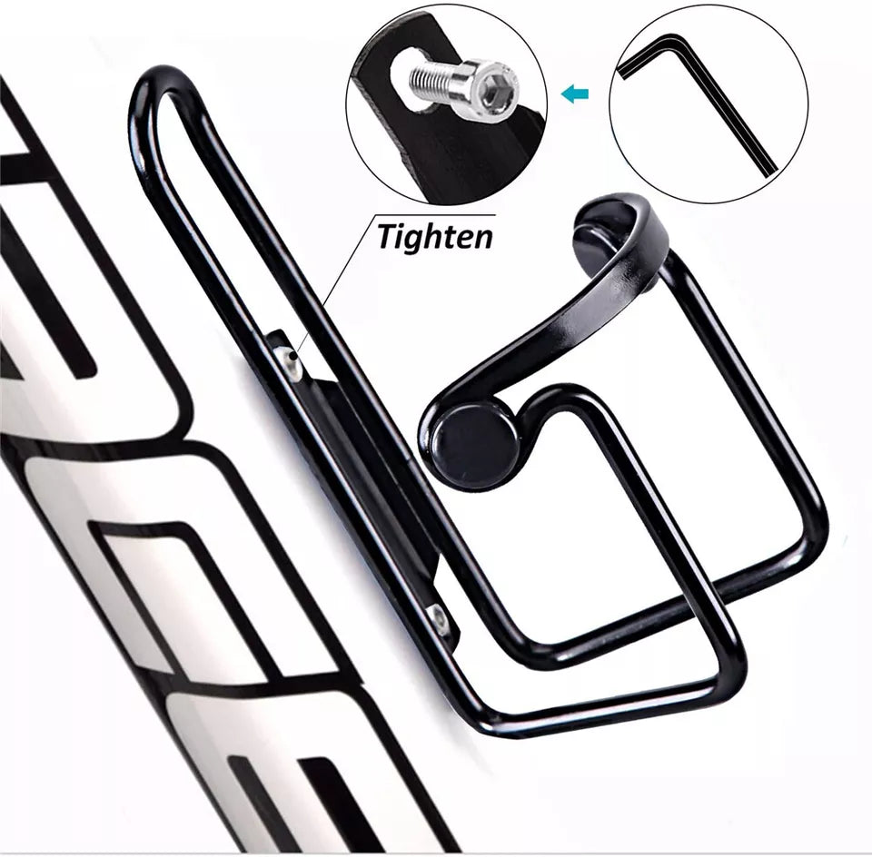 Bicycle Bottle Holder | Aluminum Drink Rack | Mountain Bike and Road Cycling | Water Bottle Cage |