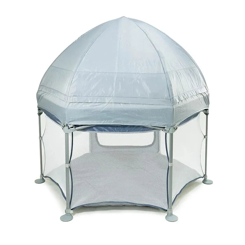 Vee Bee Koop Kids/Childrens Indoor/Outdoor Play Yard/ w/ Carry Bag And Canopy
