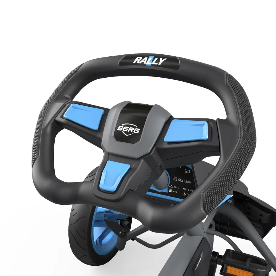 Berg APX Rally Go Kart | 124cm Kids/Children's Pedal Go Kart | Ride On Cherokee Blue 4-12y