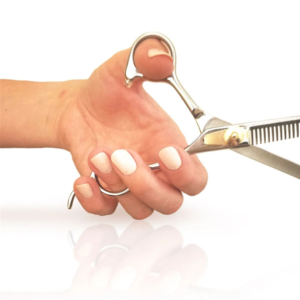 6" Salon Hairdressing Barber Scissors | Set Hair Cutting Thinning Shears Tool Kit | High Quality Stainless Steel | Ergonomical Design