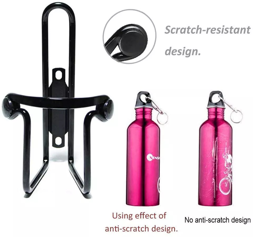 Bicycle Bottle Holder | Aluminum Drink Rack | Mountain Bike and Road Cycling | Water Bottle Cage |