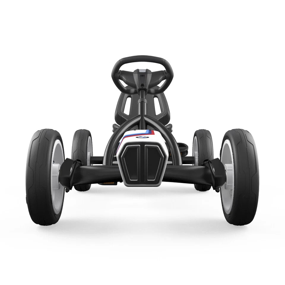 Berg BMW Street Racer | Kids/Children's Pedal Go Kart | Ride On Toy White/Blue 3-8y