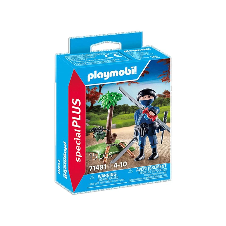 Playmobil Child With Kart And Equipped Ninja Kids/Childrens Toy Playset 4+