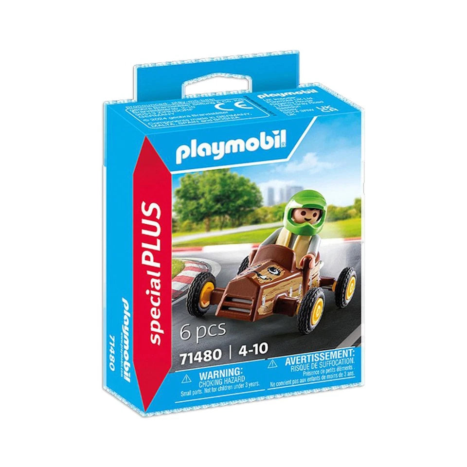 Playmobil Child With Kart And Equipped Ninja Kids/Childrens Toy Playset 4+