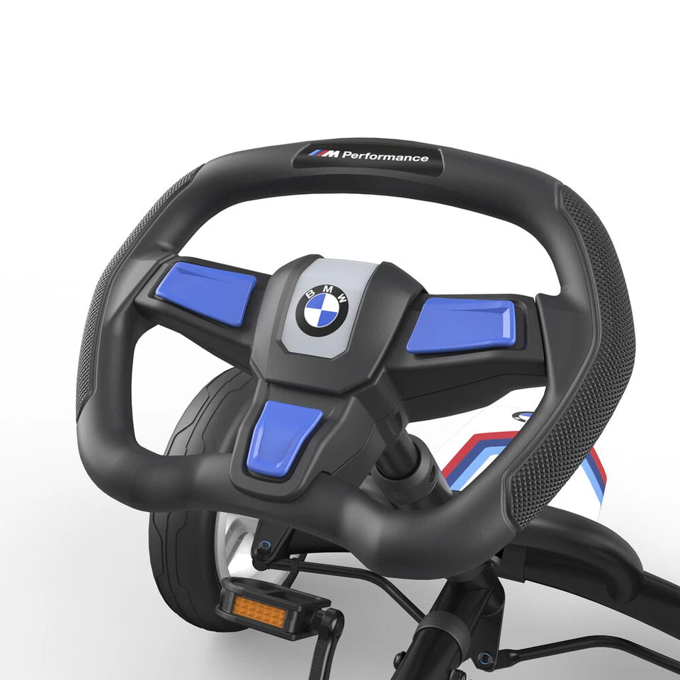 Berg BMW Street Racer | Kids/Children's Pedal Go Kart | Ride On Toy White/Blue 3-8y