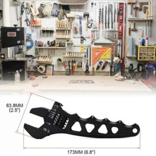 Universal AN3-AN12 Aluminum Spanner Adjustable Wrench AN Fitting Hose Tool
