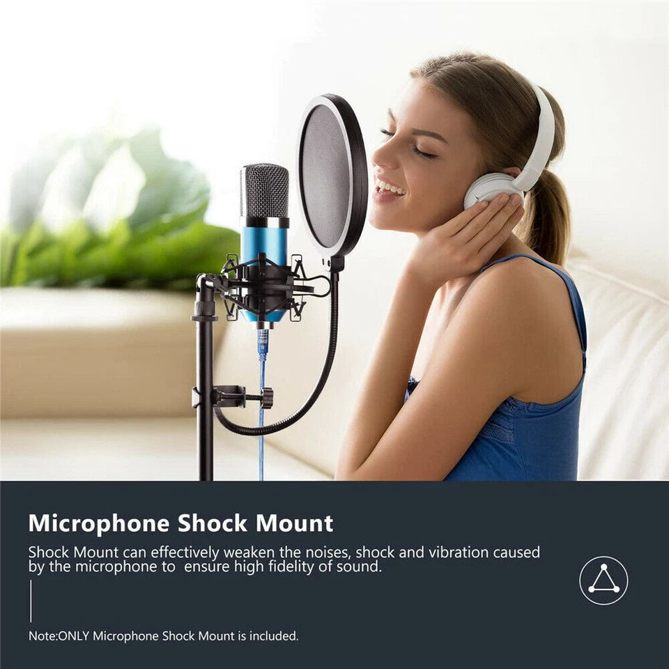 Universal Mic Suspension | Anti-Shock Mount 43-46mm | Microphone Holder Clip New