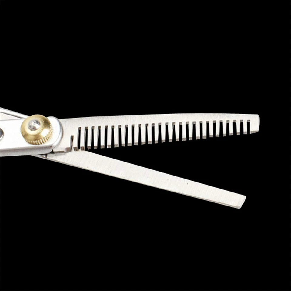 6" Salon Hairdressing Barber Scissors | Set Hair Cutting Thinning Shears Tool Kit | High Quality Stainless Steel | Ergonomical Design