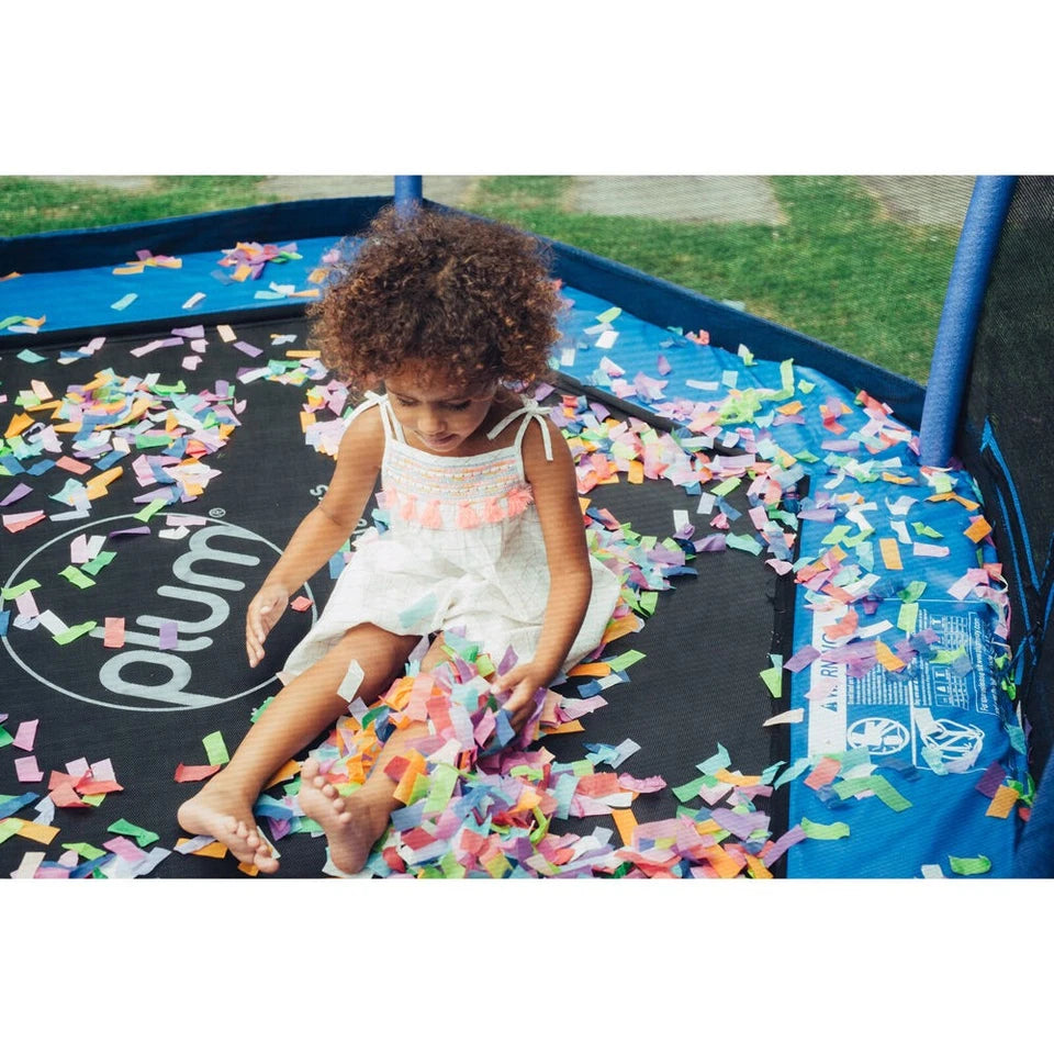 Plum Play 7ft Kids Junior Trampoline | Springless with Enclosure Blue 3-7Y+
