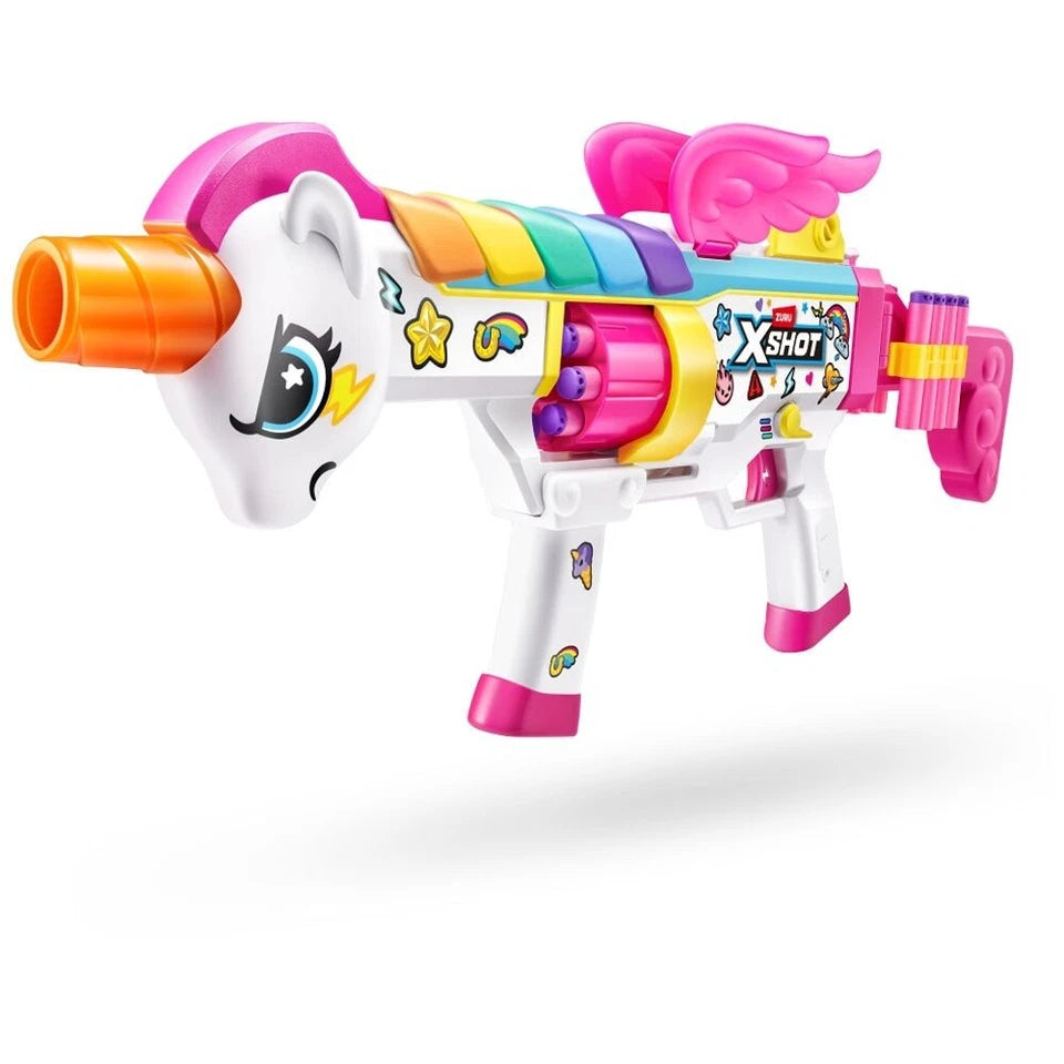 Zuru Xshot Blastercorn | Rizz Master w/ 24 Darts Action Figure Kids/Children | Suitable for 8y+ | 30 Metre Range