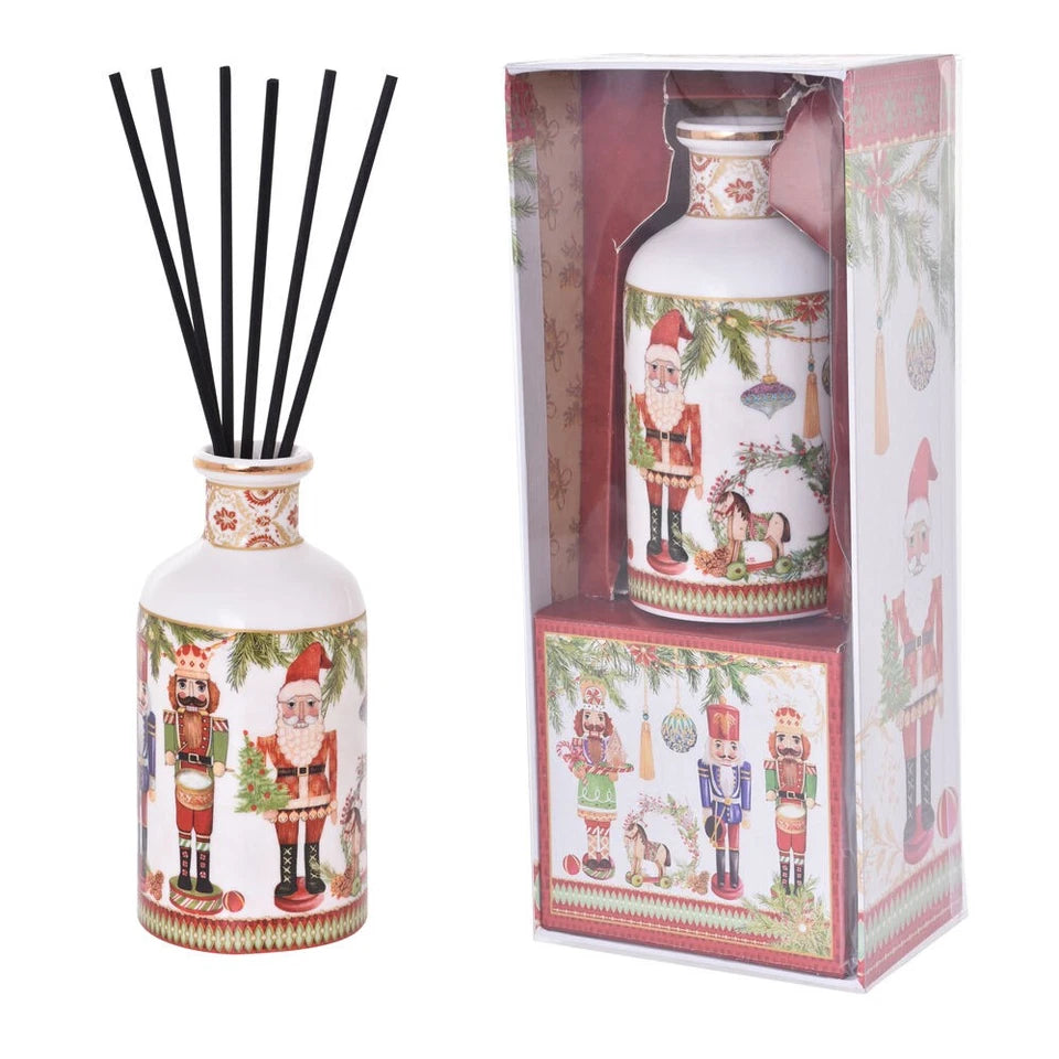 Gibson Gifts Nutcracker Christmas Cinnamon Scented Home Diffuser w/ Reeds