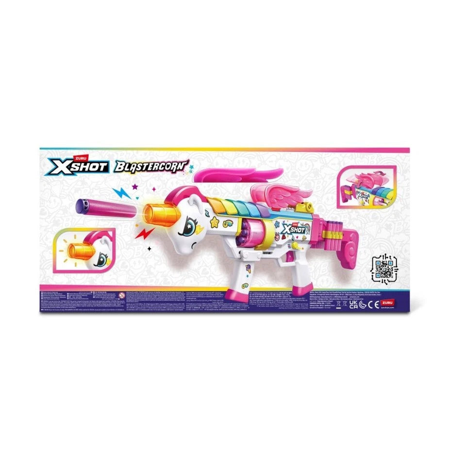 Zuru Xshot Blastercorn | Rizz Master w/ 24 Darts Action Figure Kids/Children | Suitable for 8y+ | 30 Metre Range