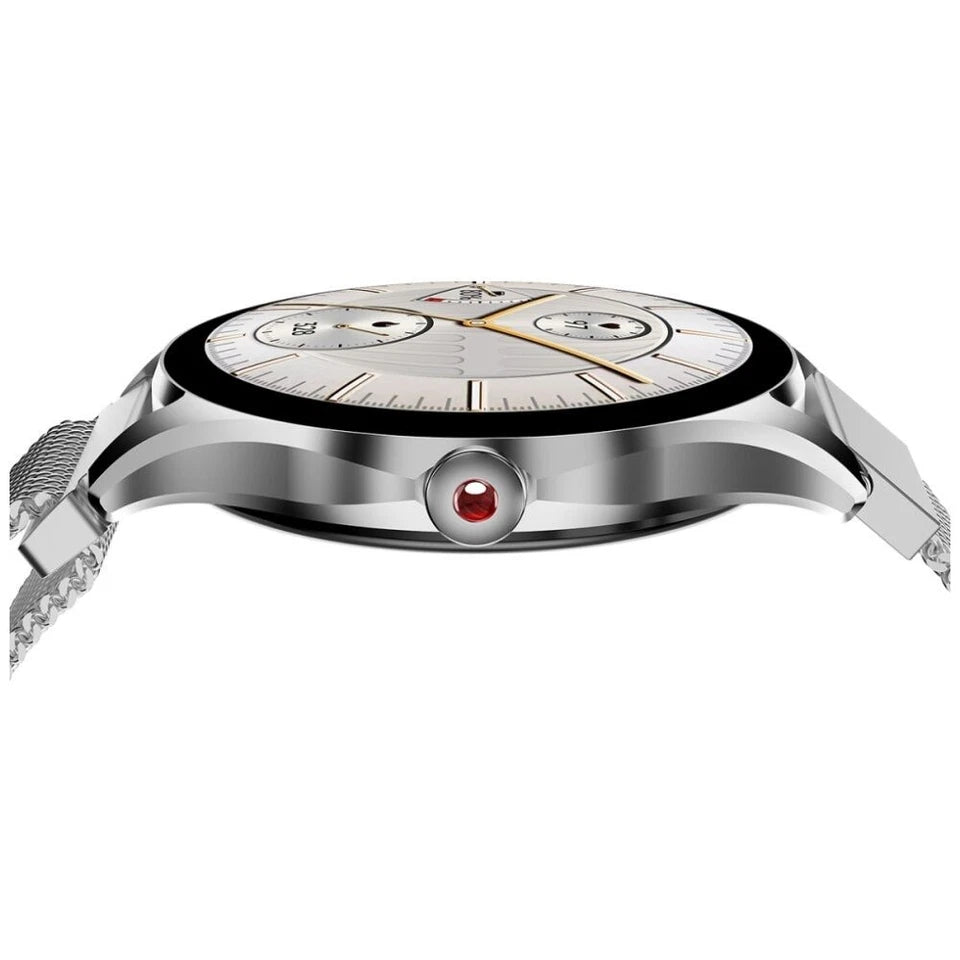 HiFuture AURA2 Women's Sleek Bluetooth Smart Watch iOS/Android Compatible Silver