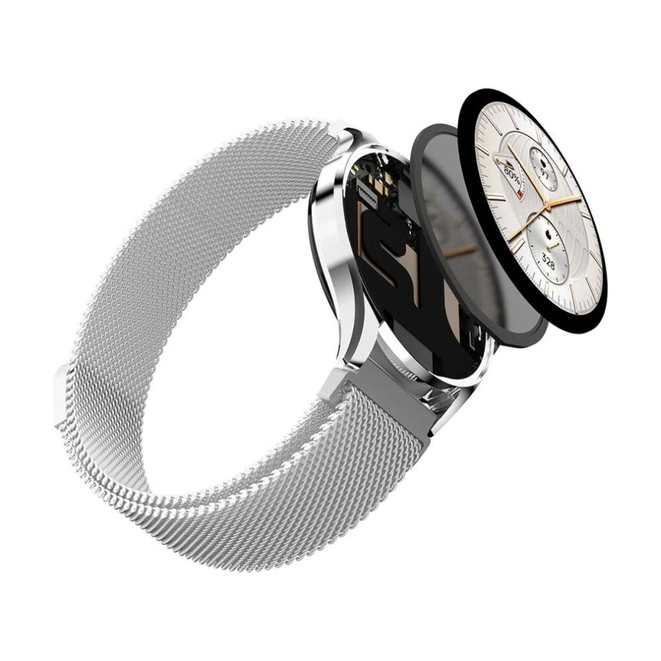 HiFuture AURA2 Women's Sleek Bluetooth Smart Watch iOS/Android Compatible Silver