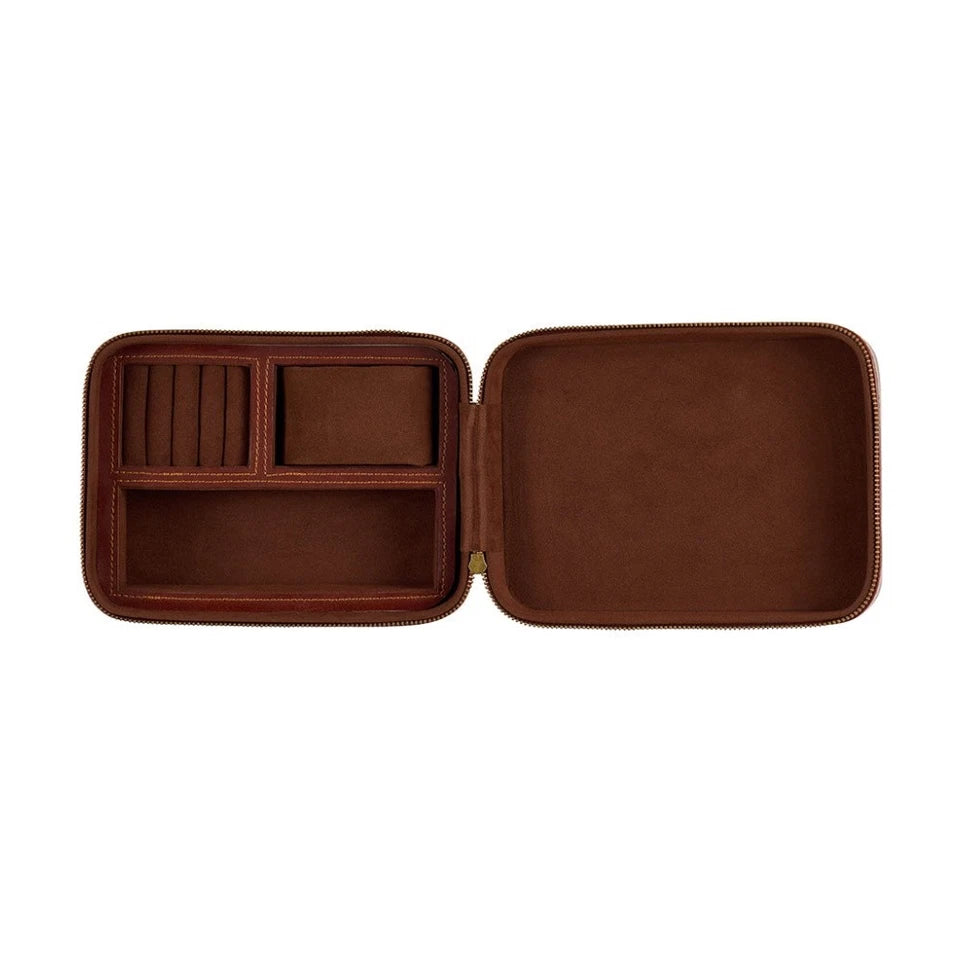 Gentlemans Jewellery Travel Watch Box | Vegan Leather | Organiser Box | Husband Travel Box