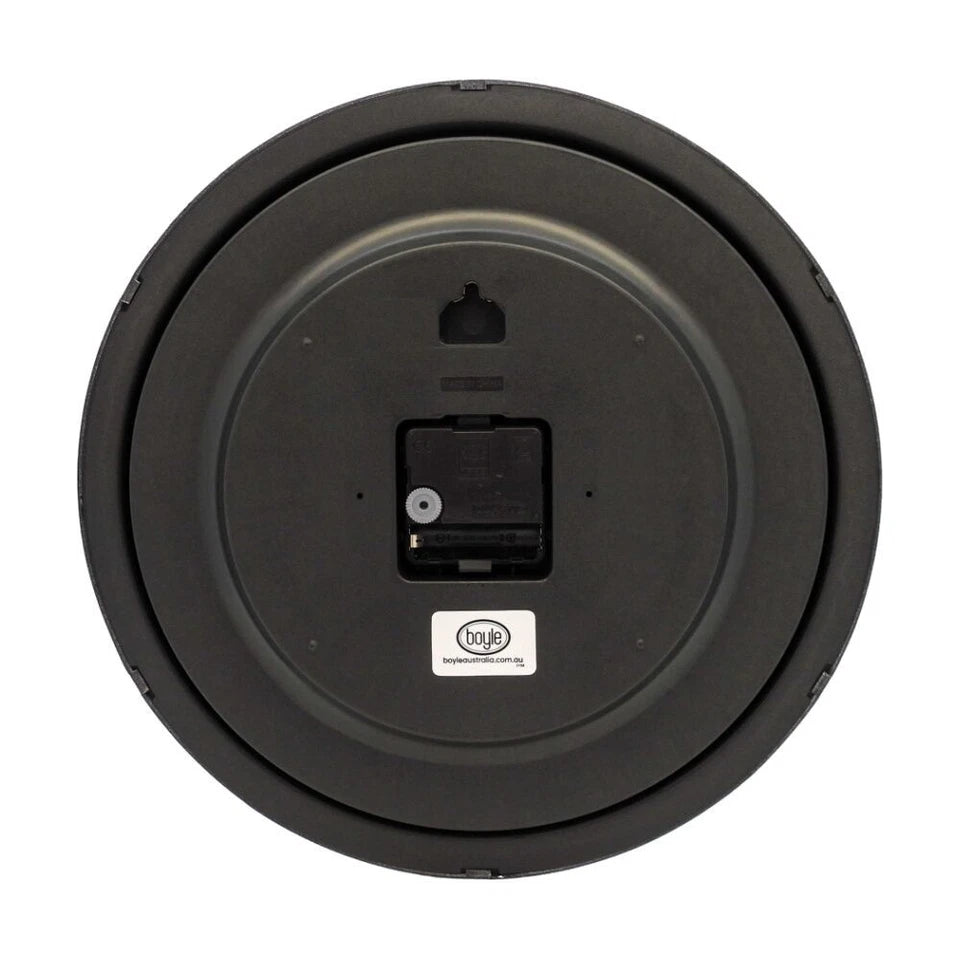 Leni Round Luminous Silent Non-Ticking Analogue Wall Clock 32.5cm White