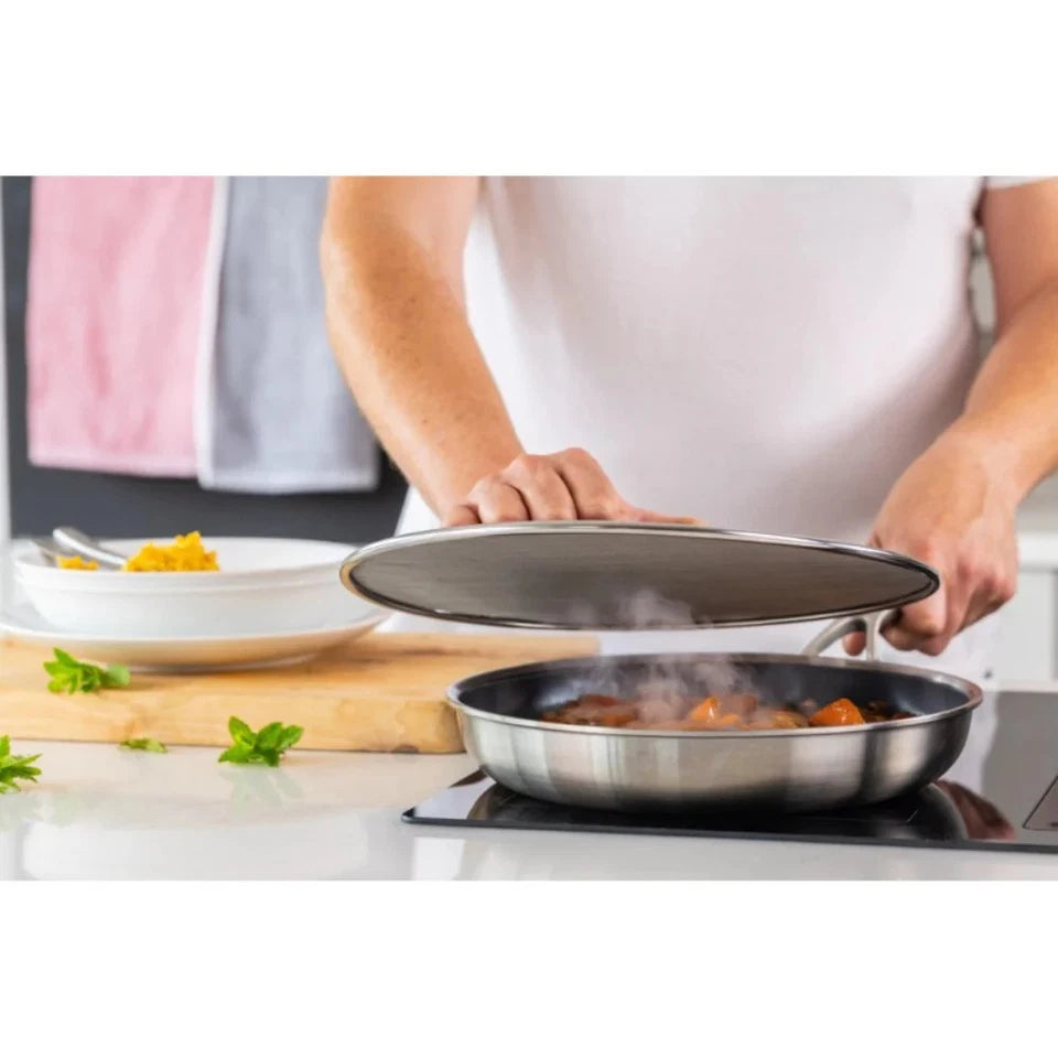 KitchenAid Odour Absorbing Splatter Guard 30cm  | Grease Splatter Protector| Heat‑Resistant  |