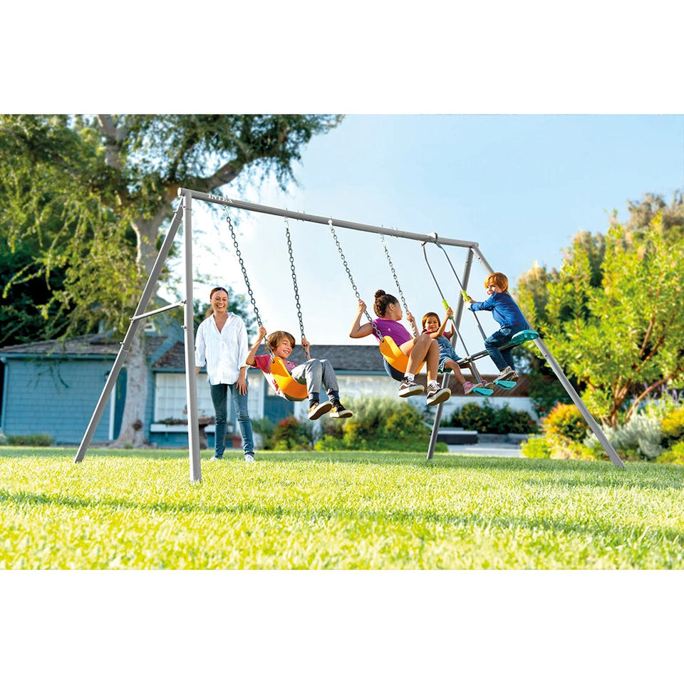 Intex Swing And Glide | Three Feature SteelKids/Childrens Backyard Swing | Set 3y+ | Outdoor Toys