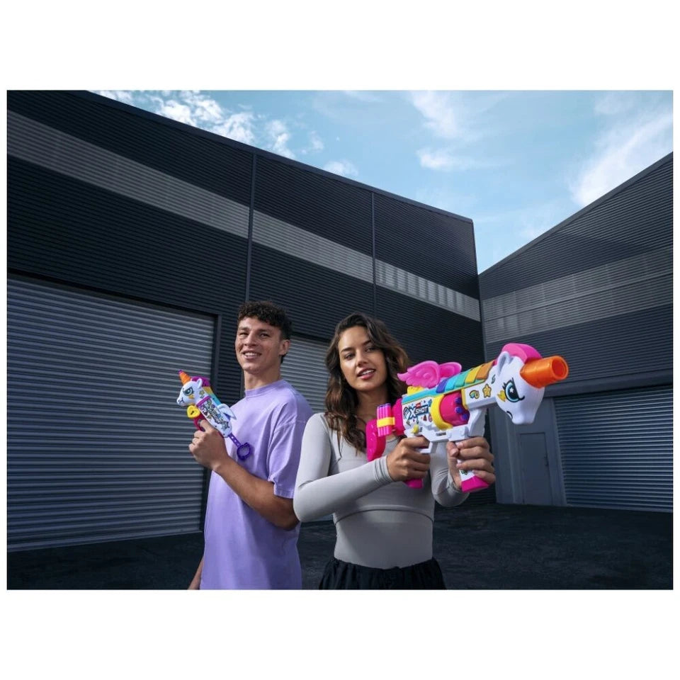 Zuru Xshot Blastercorn | Rizz Master w/ 24 Darts Action Figure Kids/Children | Suitable for 8y+ | 30 Metre Range