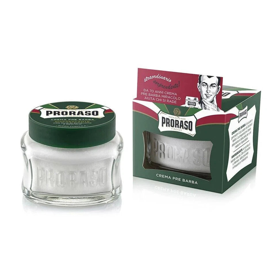 Proraso Pre Shave Cream 2PK | Mens Aftershave w/ Eucalyptus & Menthol 100ml