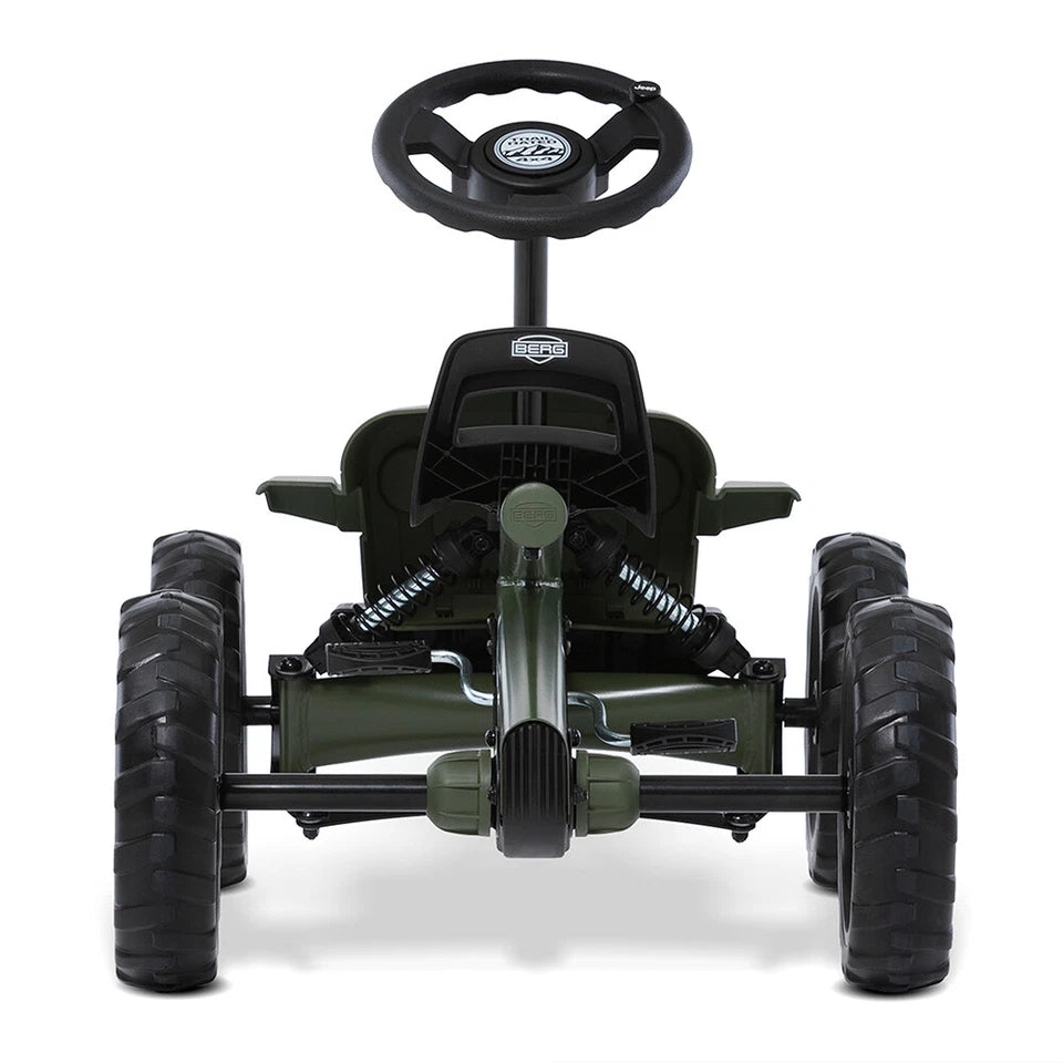 Berg Jeep Buzzy | Kids/Children's Pedal Go Kart Ride On Toy | Sahara Green 2-5y