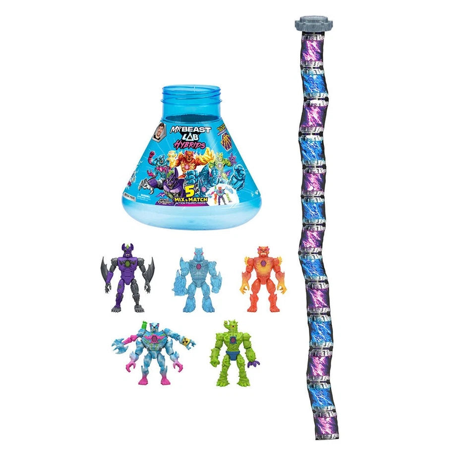 MrBeast Lab Hybrids Hyper Fusion | Mix & Match Action Figure Toys | Inspired by philanthropy and adventure