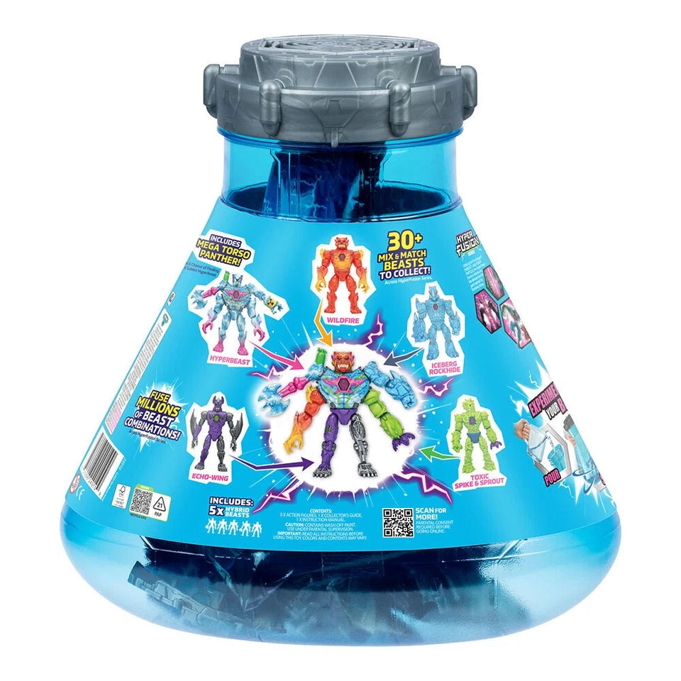 MrBeast Lab Hybrids Hyper Fusion | Mix & Match Action Figure Toys | Inspired by philanthropy and adventure