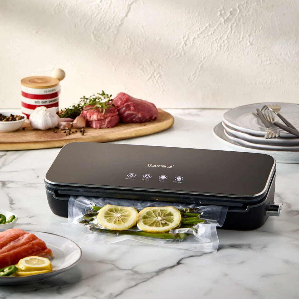 Baccarat The Easy Seal Vacuum Sealer | Food Preserver | Airtight Vacuum | Easy Touch Panel | Wet and Dry Function