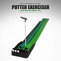 Auto-Return Golf Putting Mat 2.5m Professional Dual Holes Gravity Ball Return