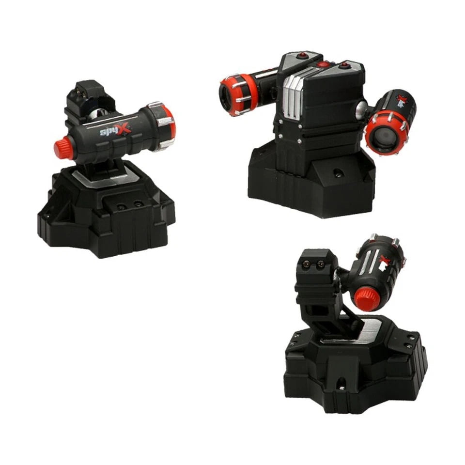 SpyX Lazer Trap Alarm Spy Toy | Kids/Children Black Toy 6y+ | LED beam transmitters and one alarm receiver