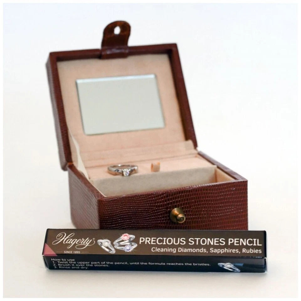 Hagerty Precious Stone Cleaning Pencil | 2PK  Diamond/Sapphire/Ruby Cleaner 4ml