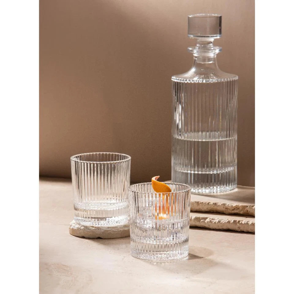 Tempa Cyrus 3 Piece Whisky Set | Cocktail Lovers | Home Bar | Ribbed Design
