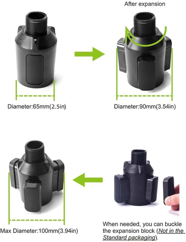 Universal Car Cup Holder | Beverage Water Bottle | Coffee & Food Storage Organizer