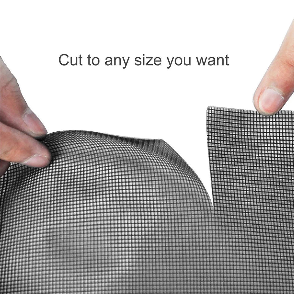 Insect Screen Mesh 100FT /30M | Fiberglass Insect Mesh Roll | Flywire Bug and Insect Screen | Net Mesh Black/ Grey