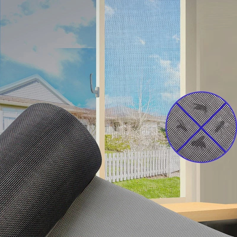 Insect Screen Mesh 100FT /30M | Fiberglass Insect Mesh Roll | Flywire Bug and Insect Screen | Net Mesh Black/ Grey