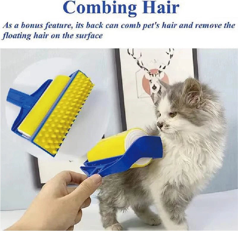 Sticky Buddy Brush Set 2pcs | Reusable Picker Cleaner Lint Roller Pet Hair Remover