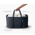 Joseph Hold-All Collapsible Laundry/Washing Basket | With Handles Black | Robust Shape Retaining Basket