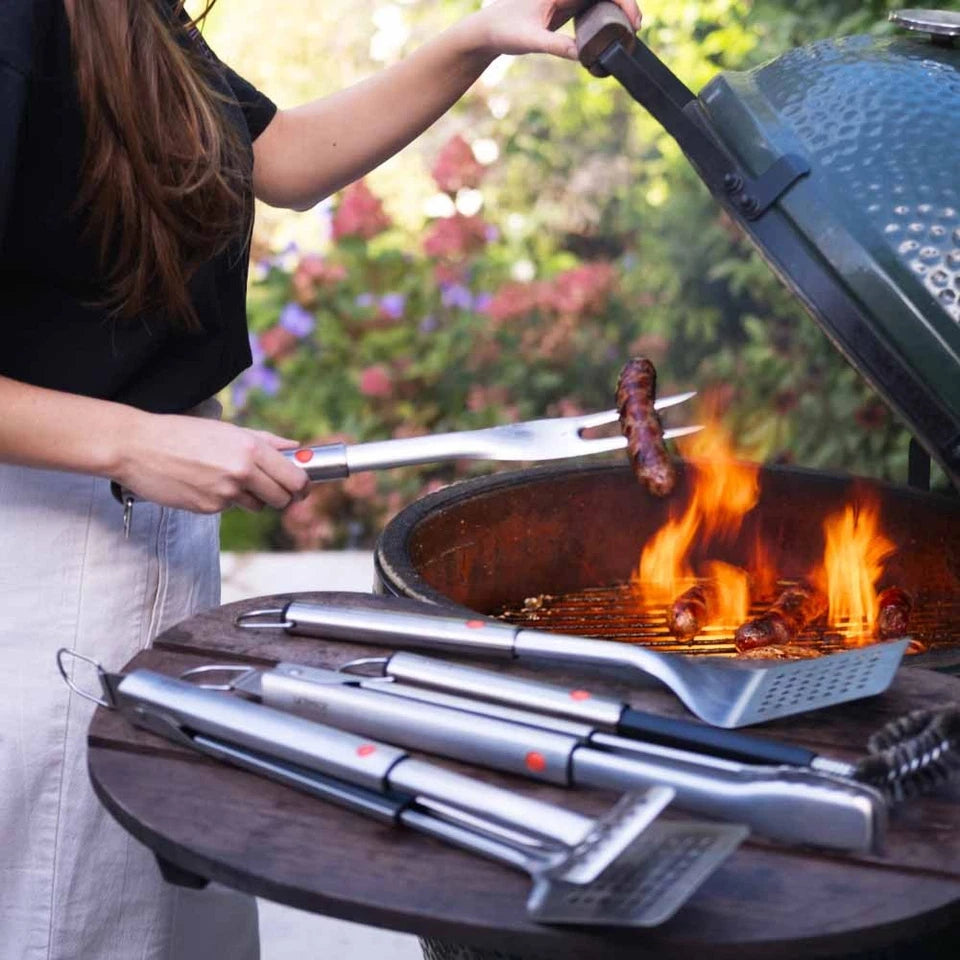 Joseph Joseph Grillout BBQ Turner Tongs| Retractable Head | Stainless Steel Construction