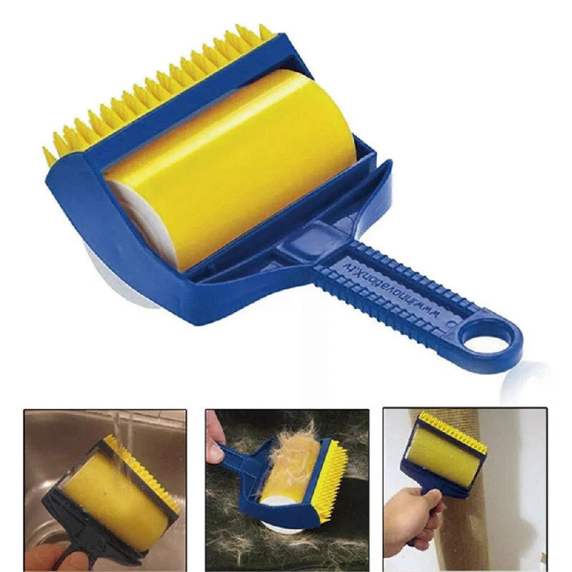 Sticky Buddy Brush Set 2pcs | Reusable Picker Cleaner Lint Roller Pet Hair Remover