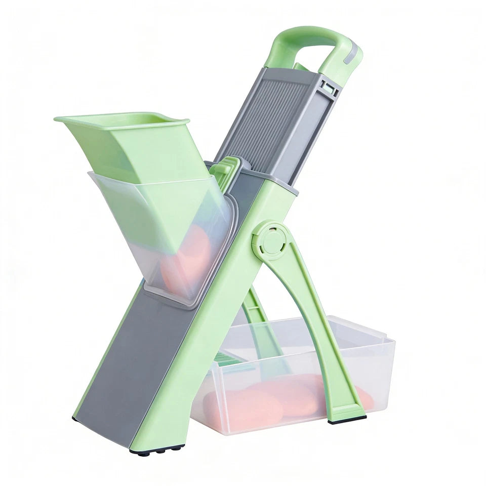 Multifunctional Green Vegetable Slicer Grater Cutter for Home Kitchen Prep