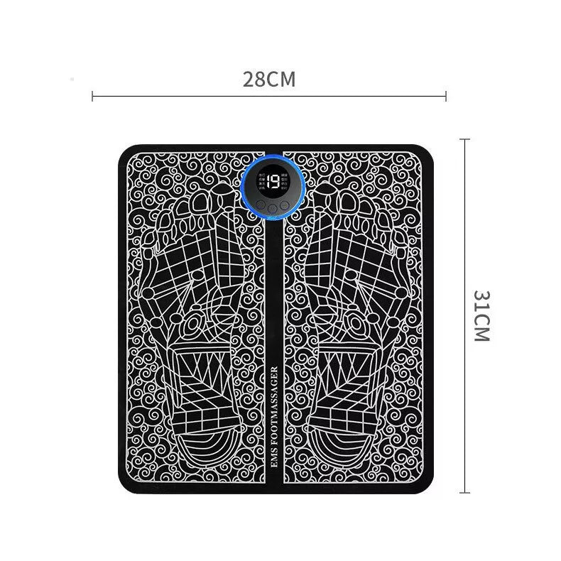 Electric Foot Massager Mat | Relax Muscle Stimulator | USB Recharge Massage Pad | Eight Modes