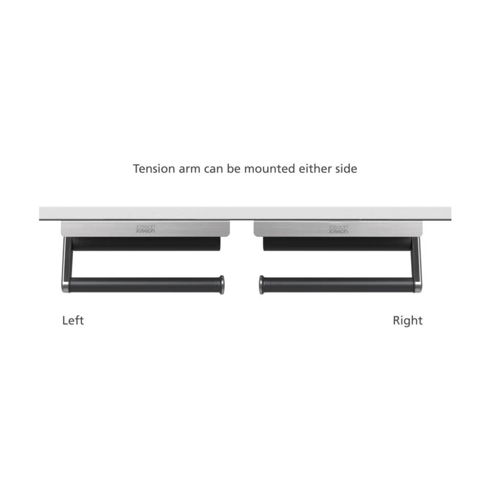 Joseph Roll Grip Easy Tear Under Shelf Paper Towel Roll Holder Steel