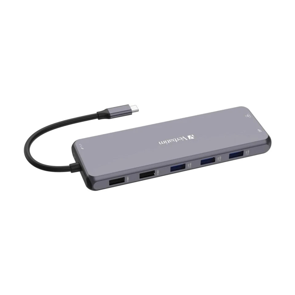 VERBATIM USB-C Connected USB-A & C/HDMI/RJ45 Multiport Connection Hub CMH-13