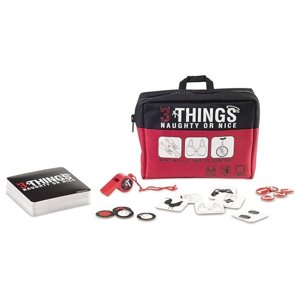 Shenanigames 3 Things Naughty Or Nice | Special Edition 4-Players Party Game Set | Adult Games