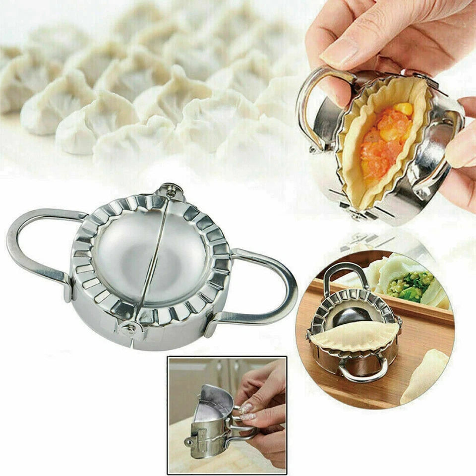Dumpling Maker Stainless Steel | Dough Press Pie Ravioli Making Mold Mould - Dumpling Press Ring Cutter