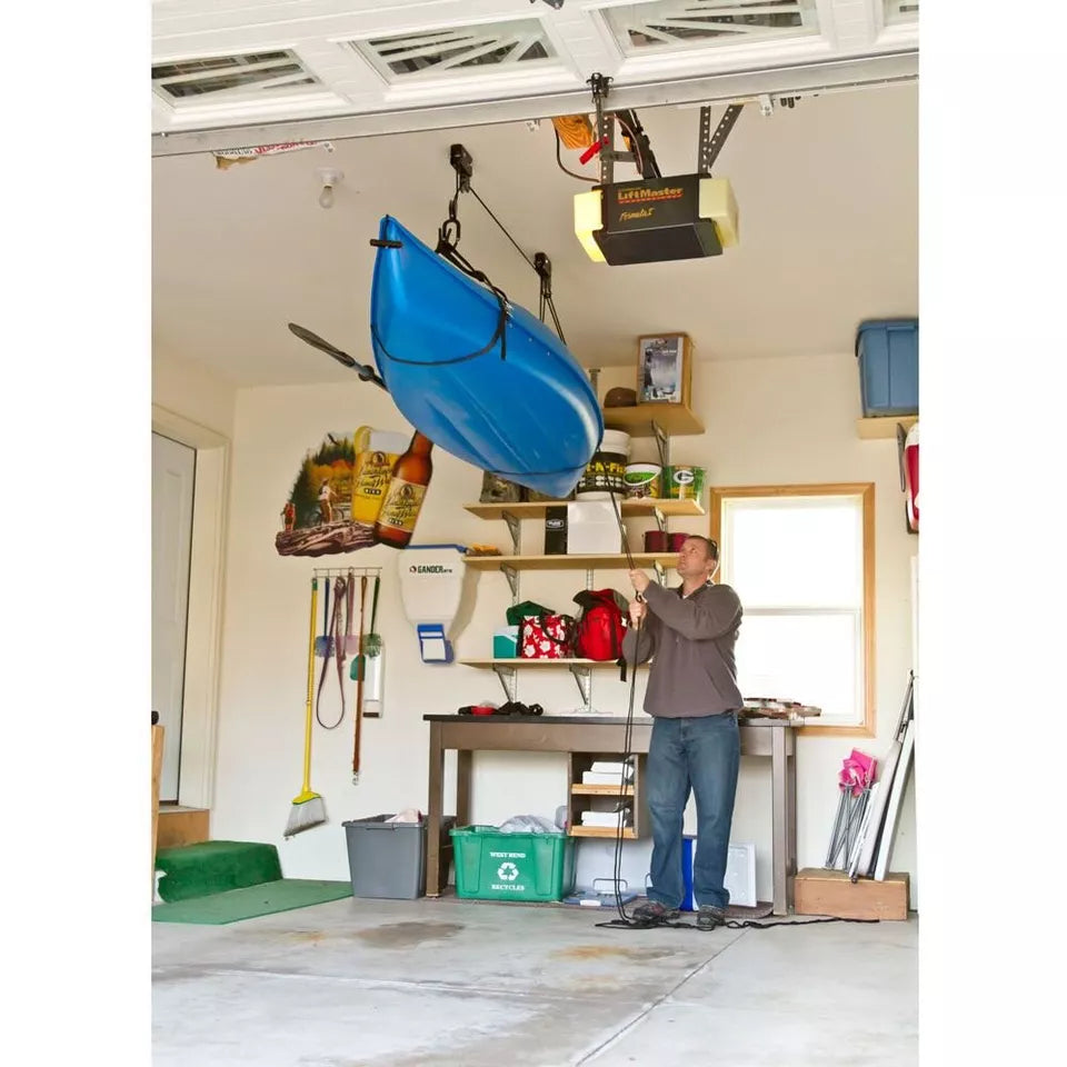 Steel Kayak/Bike Hoist | Lift Pulley System | Garage Ceiling Storage Rack | Capacity 56.7 Kg (125LBS)