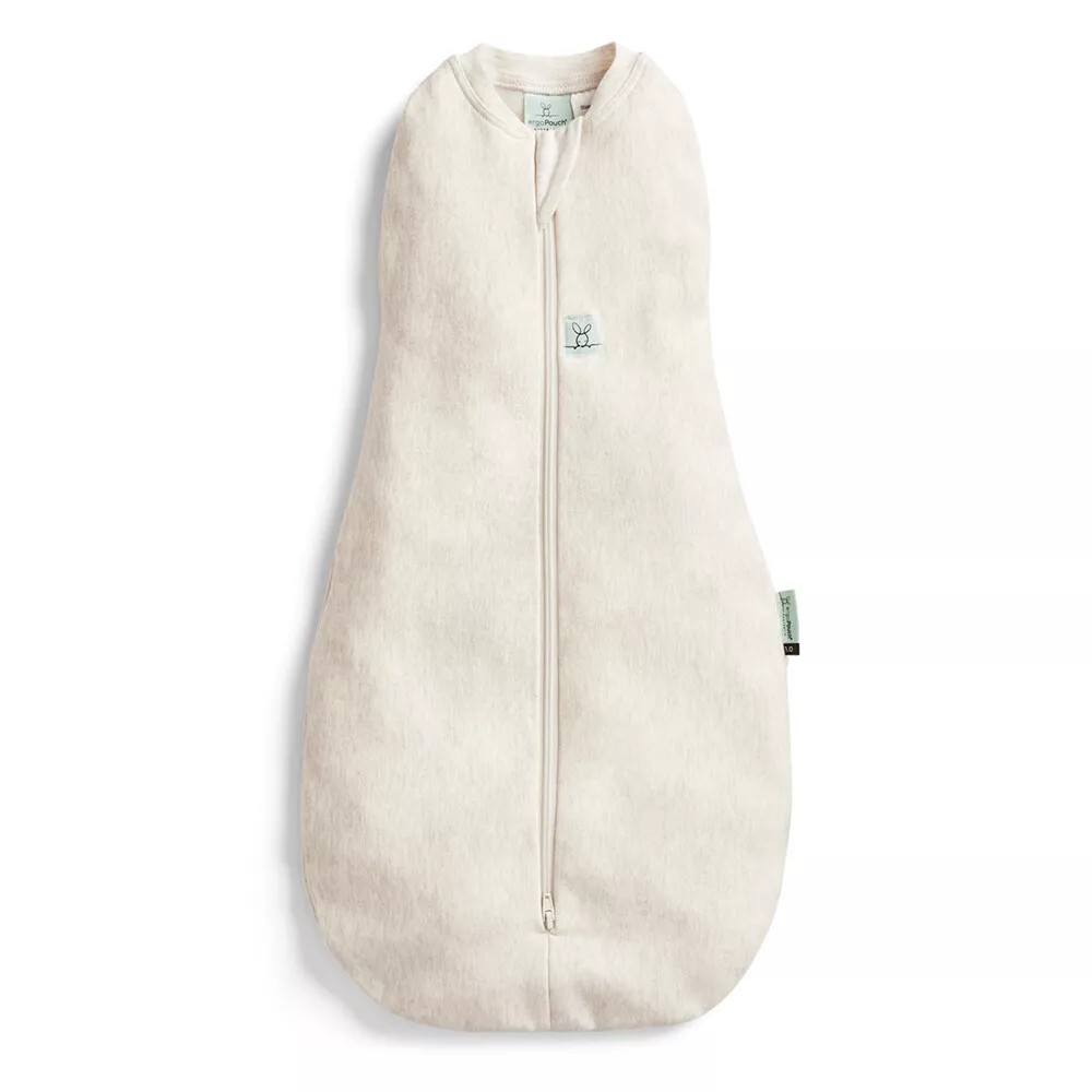 Ergopouch baby/Infant Cocoon Swaddle Bag | Tog 0.2 Size 3-6 Months | Oatmeal Marle